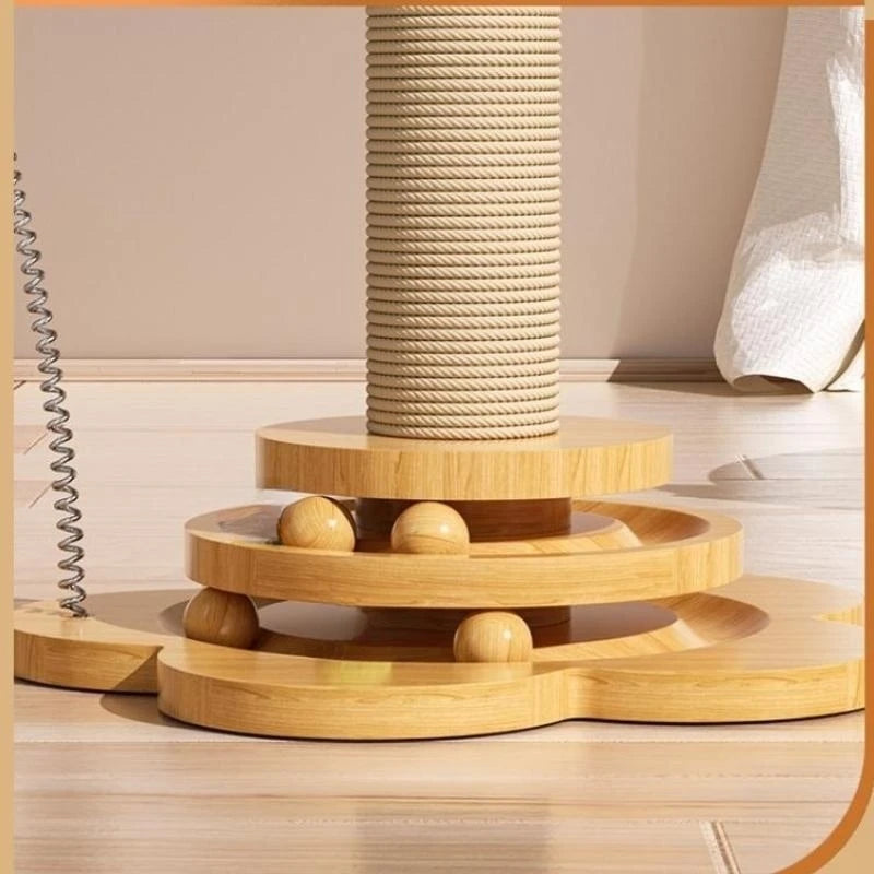 Houten Katten Speelstation