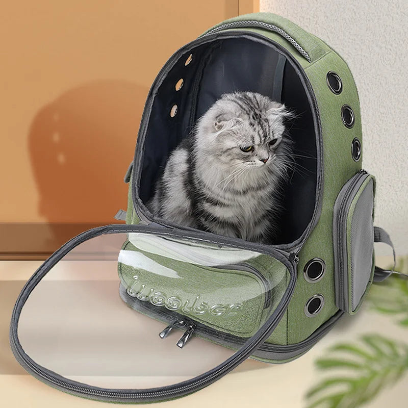 Transparante draagtas voor katten