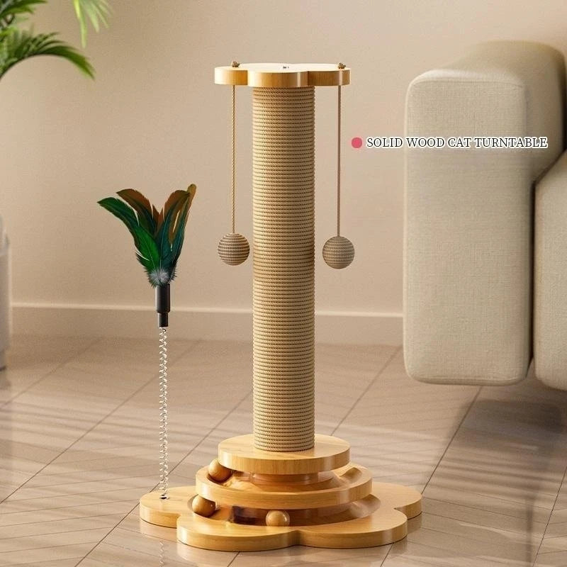 Houten Katten Speelstation